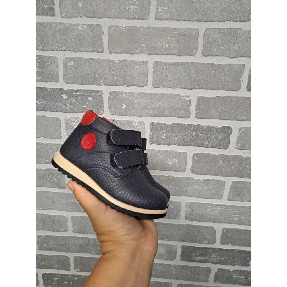 Ferrato Kid's Boy Toldder Ankle Boots Children's Shoes Footwear Blue/Red‎ Size 8